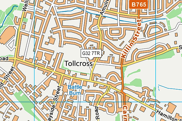 G32 7TR map - OS VectorMap District (Ordnance Survey) G32 7TR map - OS VectorMap District (Ordnance Survey)