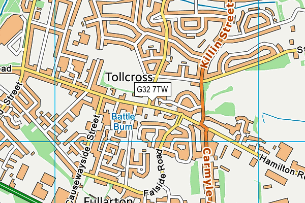 G32 7TW map - OS VectorMap District (Ordnance Survey) G32 7TW map - OS VectorMap District (Ordnance Survey)