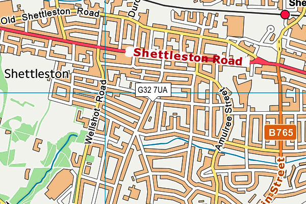 G32 7UA map - OS VectorMap District (Ordnance Survey) G32 7UA map - OS VectorMap District (Ordnance Survey)