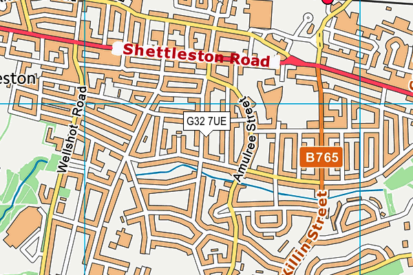 G32 7UE map - OS VectorMap District (Ordnance Survey) G32 7UE map - OS VectorMap District (Ordnance Survey)