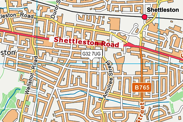 G32 7UG map - OS VectorMap District (Ordnance Survey) G32 7UG map - OS VectorMap District (Ordnance Survey)