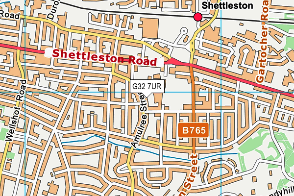 G32 7UR map - OS VectorMap District (Ordnance Survey) G32 7UR map - OS VectorMap District (Ordnance Survey)