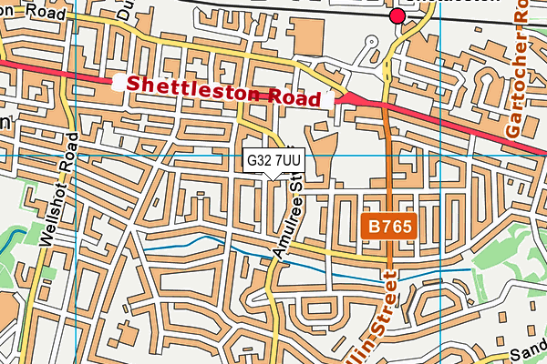 G32 7UU map - OS VectorMap District (Ordnance Survey) G32 7UU map - OS VectorMap District (Ordnance Survey)