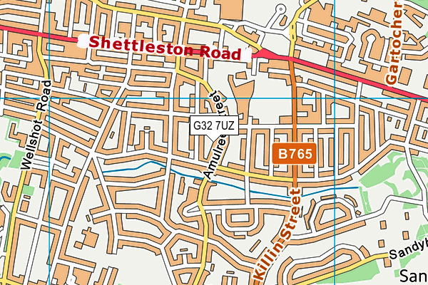 G32 7UZ map - OS VectorMap District (Ordnance Survey) G32 7UZ map - OS VectorMap District (Ordnance Survey)