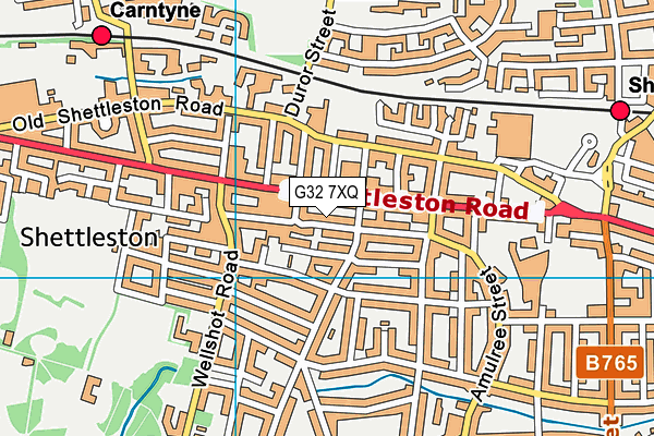G32 7XQ map - OS VectorMap District (Ordnance Survey) G32 7XQ map - OS VectorMap District (Ordnance Survey)