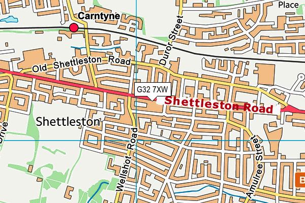 G32 7XW map - OS VectorMap District (Ordnance Survey) G32 7XW map - OS VectorMap District (Ordnance Survey)