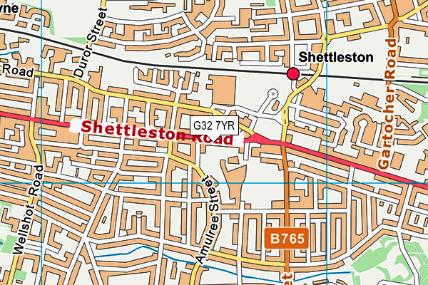 G32 7YR map - OS VectorMap District (Ordnance Survey) G32 7YR map - OS VectorMap District (Ordnance Survey)