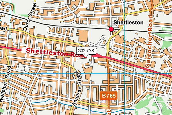 G32 7YS map - OS VectorMap District (Ordnance Survey) G32 7YS map - OS VectorMap District (Ordnance Survey)