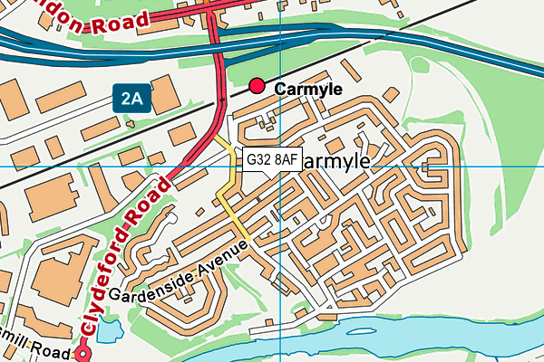 G32 8AF map - OS VectorMap District (Ordnance Survey) G32 8AF map - OS VectorMap District (Ordnance Survey)