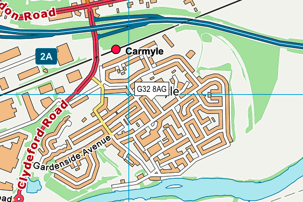 G32 8AG map - OS VectorMap District (Ordnance Survey) G32 8AG map - OS VectorMap District (Ordnance Survey)