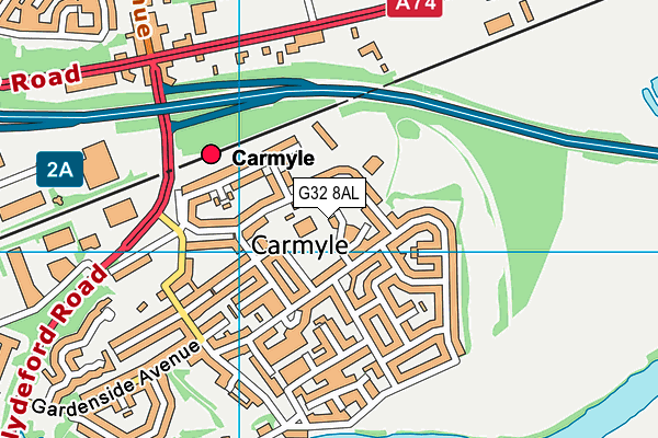 G32 8AL map - OS VectorMap District (Ordnance Survey) G32 8AL map - OS VectorMap District (Ordnance Survey)