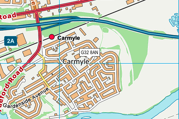 G32 8AN map - OS VectorMap District (Ordnance Survey) G32 8AN map - OS VectorMap District (Ordnance Survey)