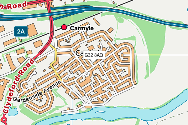 G32 8AQ map - OS VectorMap District (Ordnance Survey) G32 8AQ map - OS VectorMap District (Ordnance Survey)
