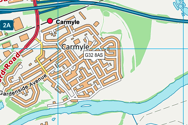 G32 8AS map - OS VectorMap District (Ordnance Survey) G32 8AS map - OS VectorMap District (Ordnance Survey)