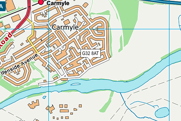 G32 8AT map - OS VectorMap District (Ordnance Survey) G32 8AT map - OS VectorMap District (Ordnance Survey)