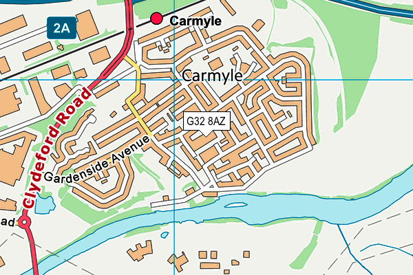 G32 8AZ map - OS VectorMap District (Ordnance Survey) G32 8AZ map - OS VectorMap District (Ordnance Survey)