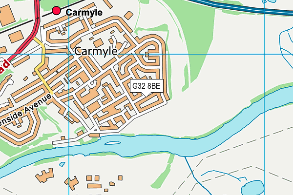 G32 8BE map - OS VectorMap District (Ordnance Survey) G32 8BE map - OS VectorMap District (Ordnance Survey)