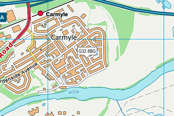G32 8BG map - OS VectorMap District (Ordnance Survey) G32 8BG map - OS VectorMap District (Ordnance Survey)