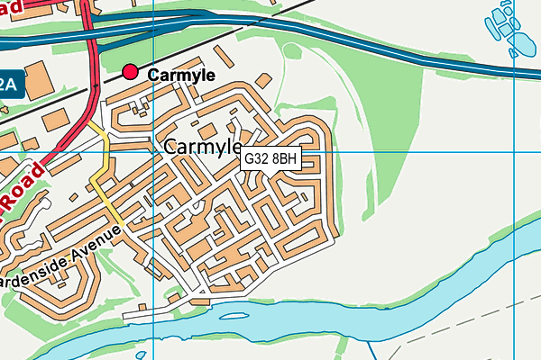 G32 8BH map - OS VectorMap District (Ordnance Survey)