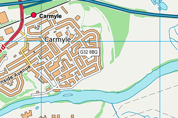 G32 8BQ map - OS VectorMap District (Ordnance Survey) G32 8BQ map - OS VectorMap District (Ordnance Survey)