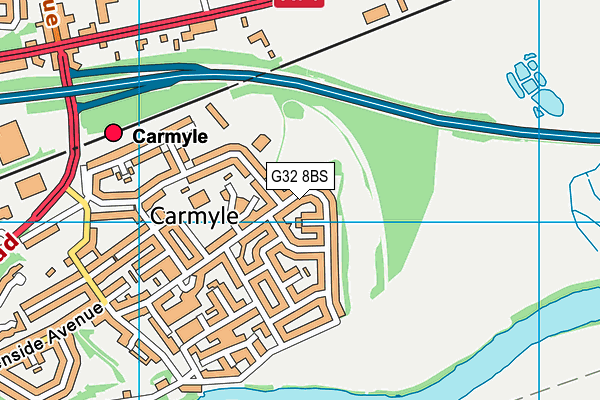 G32 8BS map - OS VectorMap District (Ordnance Survey) G32 8BS map - OS VectorMap District (Ordnance Survey)