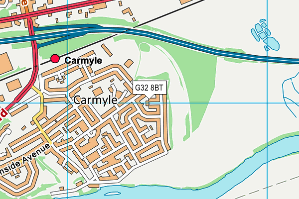 G32 8BT map - OS VectorMap District (Ordnance Survey) G32 8BT map - OS VectorMap District (Ordnance Survey)