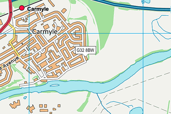 G32 8BW map - OS VectorMap District (Ordnance Survey) G32 8BW map - OS VectorMap District (Ordnance Survey)