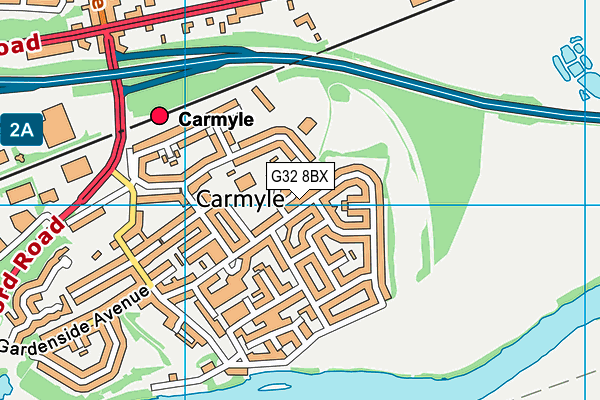 G32 8BX map - OS VectorMap District (Ordnance Survey) G32 8BX map - OS VectorMap District (Ordnance Survey)
