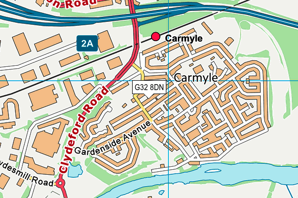 G32 8DN map - OS VectorMap District (Ordnance Survey) G32 8DN map - OS VectorMap District (Ordnance Survey)