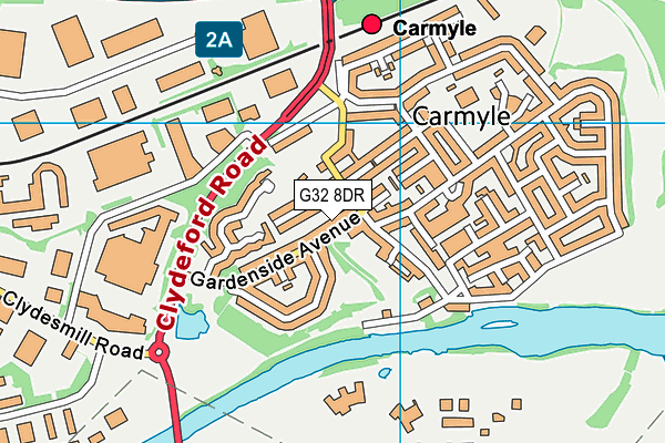 G32 8DR map - OS VectorMap District (Ordnance Survey) G32 8DR map - OS VectorMap District (Ordnance Survey)