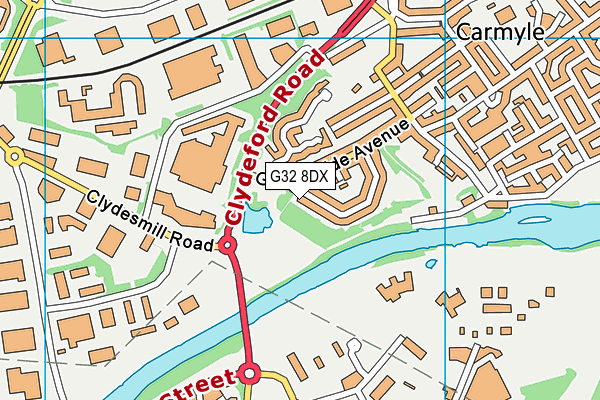 G32 8DX map - OS VectorMap District (Ordnance Survey) G32 8DX map - OS VectorMap District (Ordnance Survey)