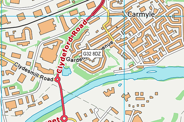 G32 8DZ map - OS VectorMap District (Ordnance Survey) G32 8DZ map - OS VectorMap District (Ordnance Survey)