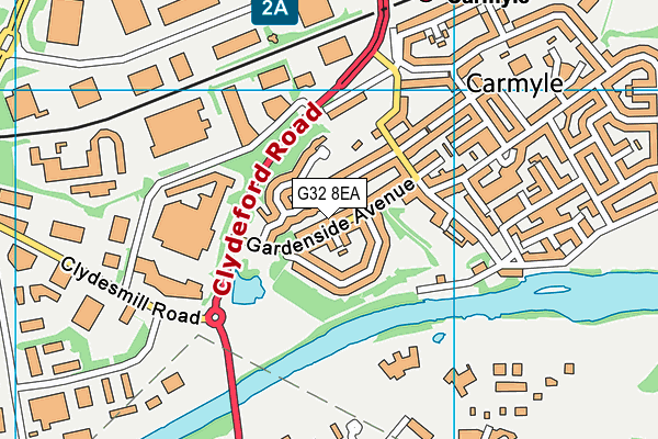 G32 8EA map - OS VectorMap District (Ordnance Survey) G32 8EA map - OS VectorMap District (Ordnance Survey)