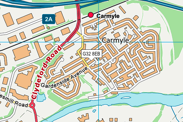 G32 8EB map - OS VectorMap District (Ordnance Survey) G32 8EB map - OS VectorMap District (Ordnance Survey)