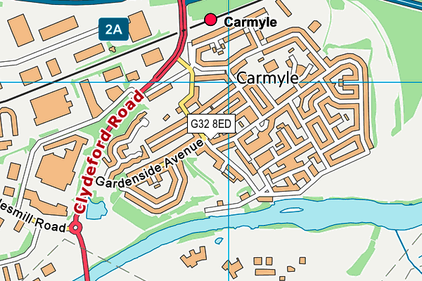 G32 8ED map - OS VectorMap District (Ordnance Survey) G32 8ED map - OS VectorMap District (Ordnance Survey)