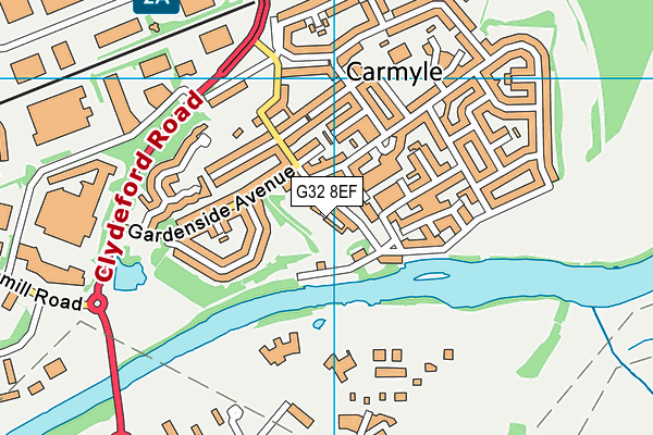 G32 8EF map - OS VectorMap District (Ordnance Survey) G32 8EF map - OS VectorMap District (Ordnance Survey)