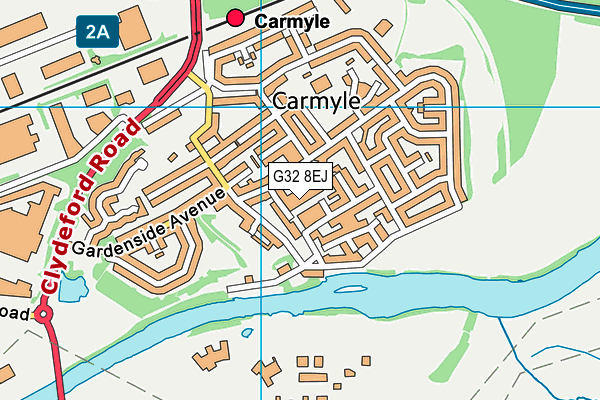 G32 8EJ map - OS VectorMap District (Ordnance Survey) G32 8EJ map - OS VectorMap District (Ordnance Survey)