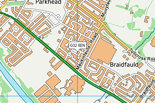 G32 8EN map - OS VectorMap District (Ordnance Survey) G32 8EN map - OS VectorMap District (Ordnance Survey)