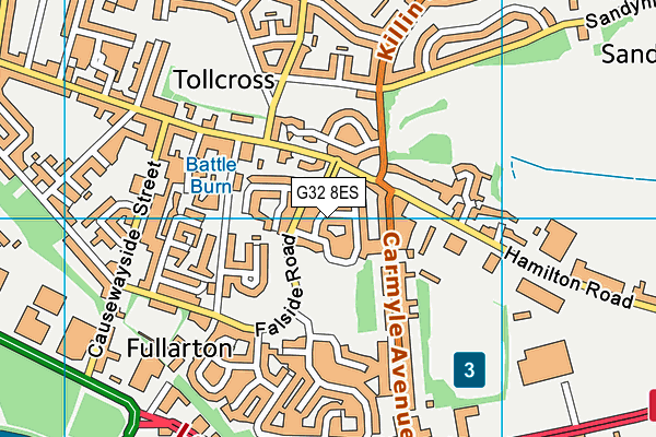 G32 8ES map - OS VectorMap District (Ordnance Survey) G32 8ES map - OS VectorMap District (Ordnance Survey)