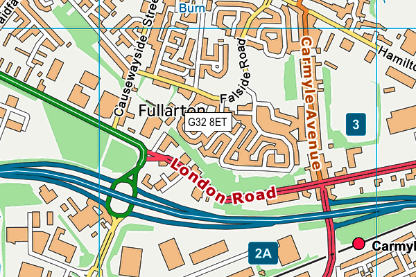 G32 8ET map - OS VectorMap District (Ordnance Survey) G32 8ET map - OS VectorMap District (Ordnance Survey)