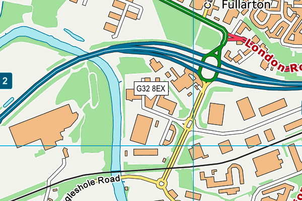 G32 8EX map - OS VectorMap District (Ordnance Survey) G32 8EX map - OS VectorMap District (Ordnance Survey)