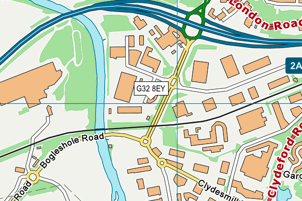 G32 8EY map - OS VectorMap District (Ordnance Survey) G32 8EY map - OS VectorMap District (Ordnance Survey)