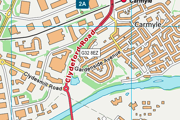 G32 8EZ map - OS VectorMap District (Ordnance Survey) G32 8EZ map - OS VectorMap District (Ordnance Survey)