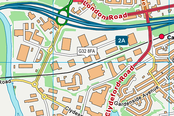G32 8FA map - OS VectorMap District (Ordnance Survey) G32 8FA map - OS VectorMap District (Ordnance Survey)