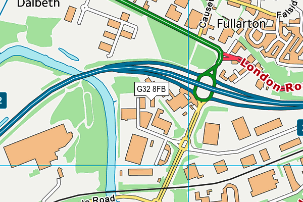 G32 8FB map - OS VectorMap District (Ordnance Survey) G32 8FB map - OS VectorMap District (Ordnance Survey)