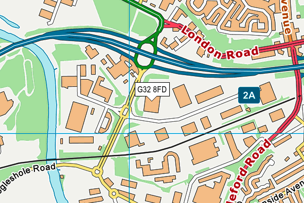 G32 8FD map - OS VectorMap District (Ordnance Survey) G32 8FD map - OS VectorMap District (Ordnance Survey)