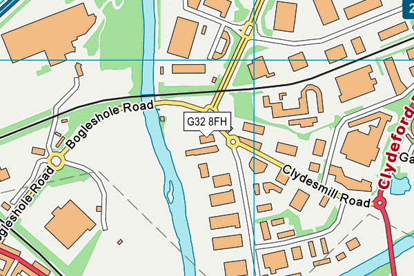 G32 8FH map - OS VectorMap District (Ordnance Survey) G32 8FH map - OS VectorMap District (Ordnance Survey)