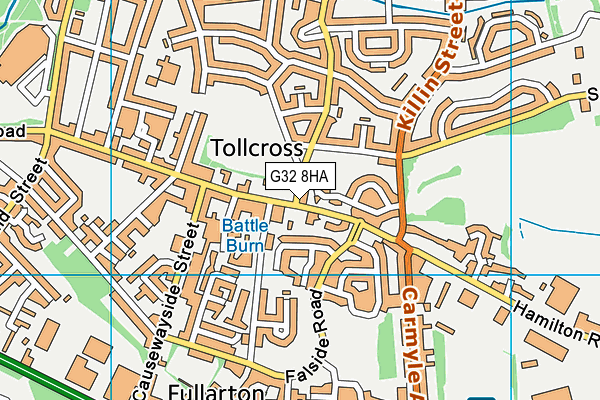 G32 8HA map - OS VectorMap District (Ordnance Survey) G32 8HA map - OS VectorMap District (Ordnance Survey)
