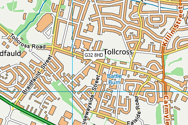 G32 8HD map - OS VectorMap District (Ordnance Survey) G32 8HD map - OS VectorMap District (Ordnance Survey)