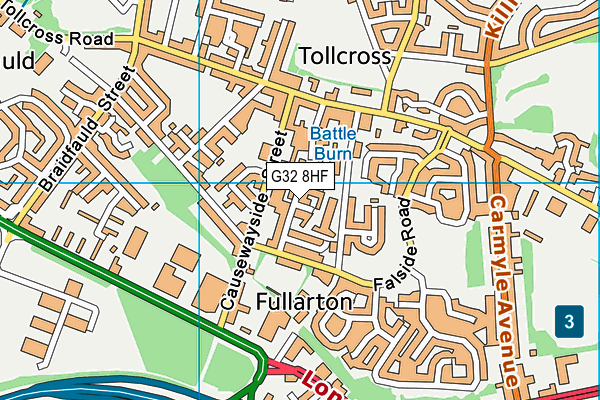 G32 8HF map - OS VectorMap District (Ordnance Survey) G32 8HF map - OS VectorMap District (Ordnance Survey)